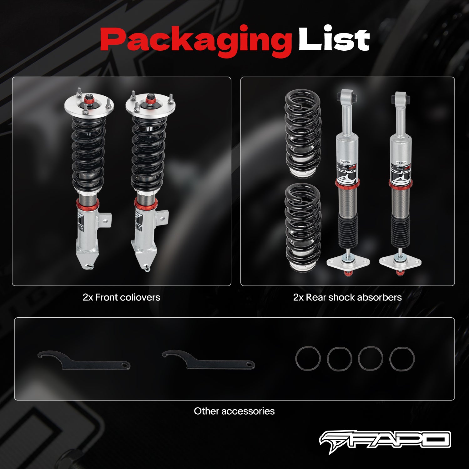 32-Level Damping Coilover for Chrysler 300C Lx 2WD 2005-2010 PF069230