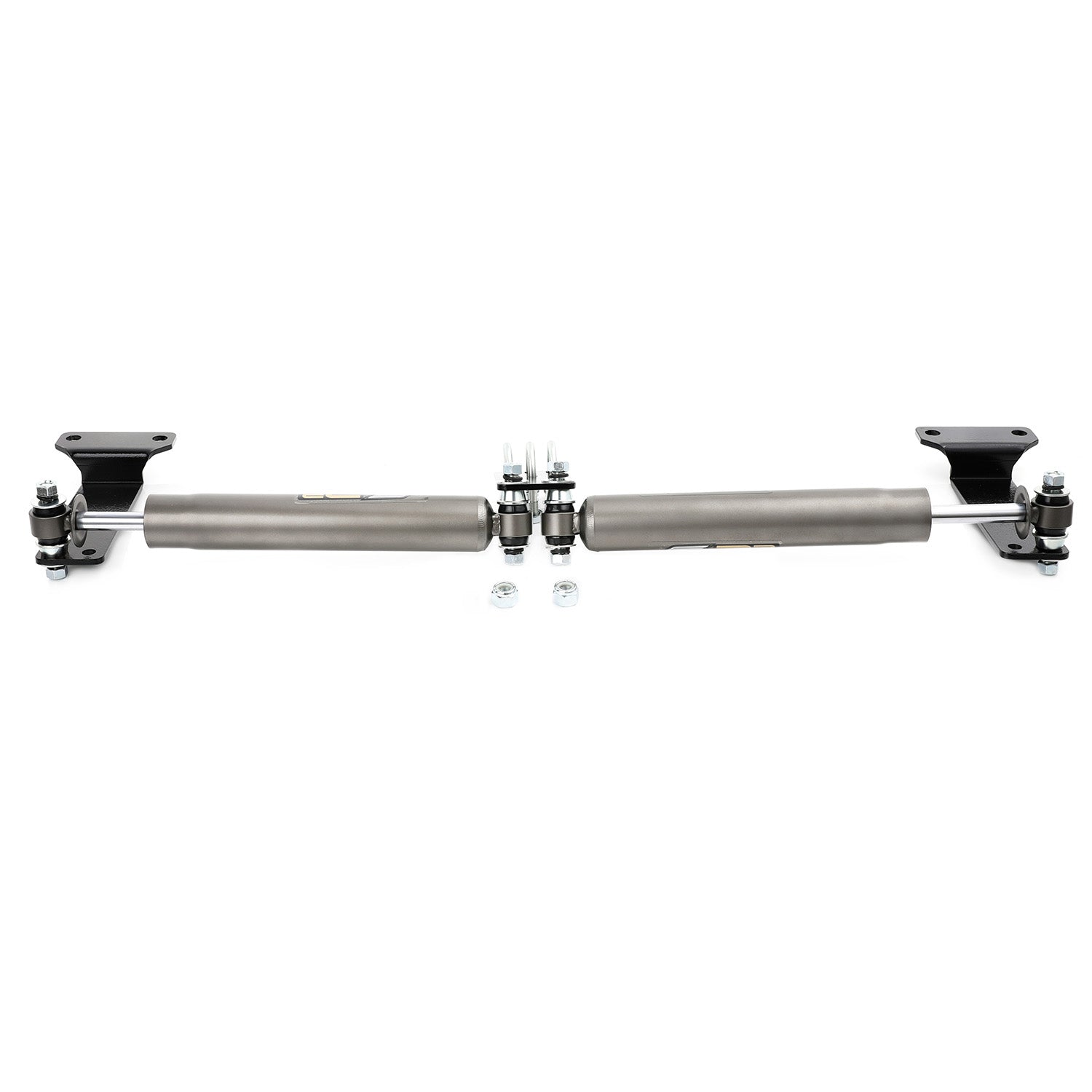 Dual Steering Stabilizer Kit Compatible with Ford F-250 F-350 Super Duty 4WD 1999-2004, 2.0" Twin-tube PJ067510