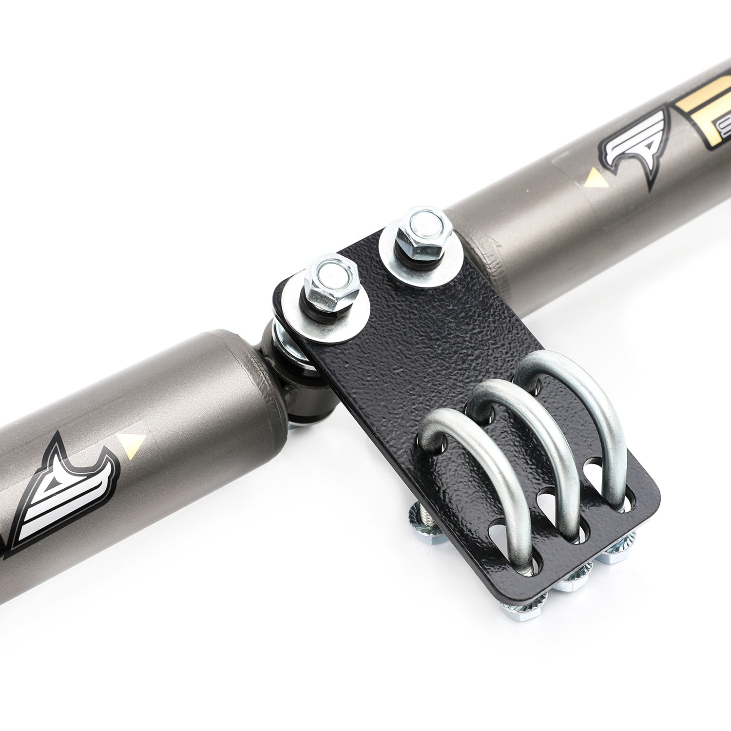 Dual Steering Stabilizer Kit Compatible with Ford F-250 F-350 Super Duty 4WD 1999-2004, 2.0" Twin-tube PJ067510