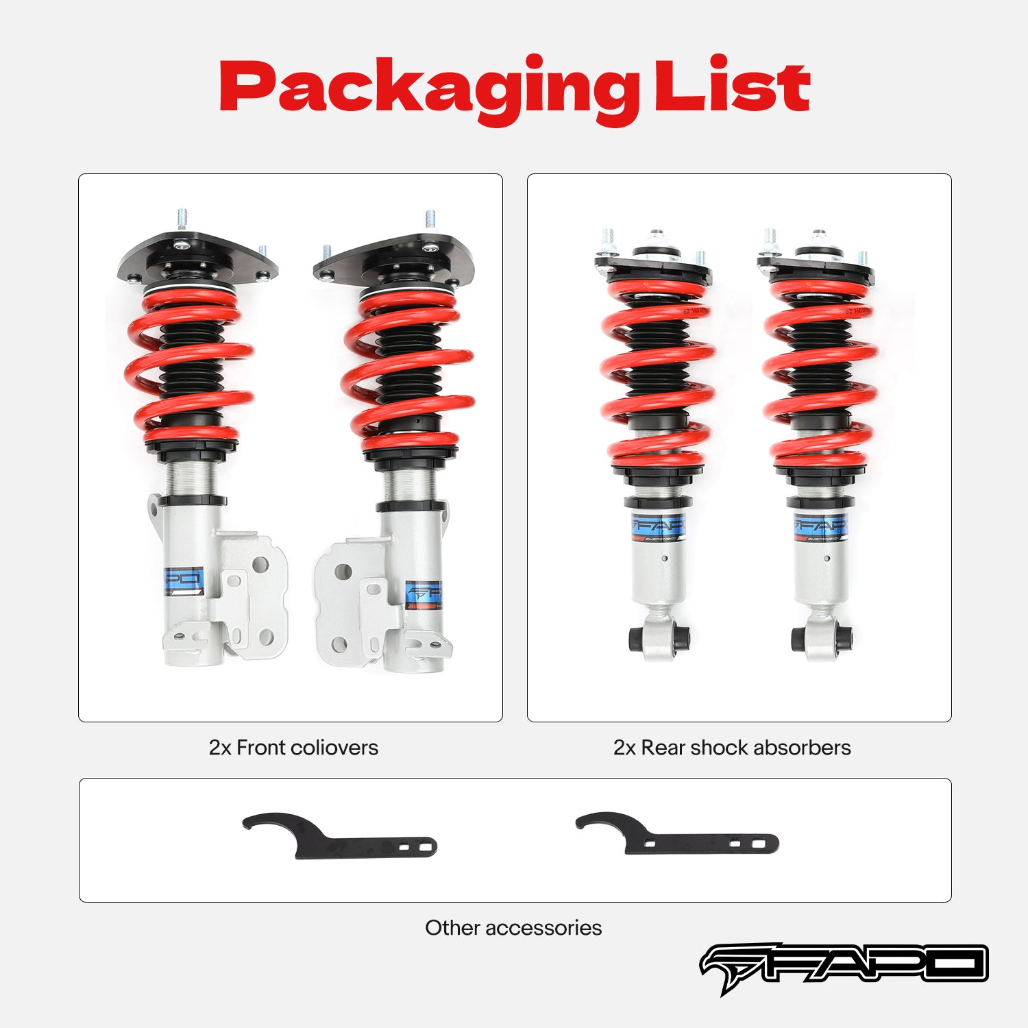 Coilover for Toyota 86/GT86/FT86 2012-2025 / Subaru BRZ 2012-2025 PS000410