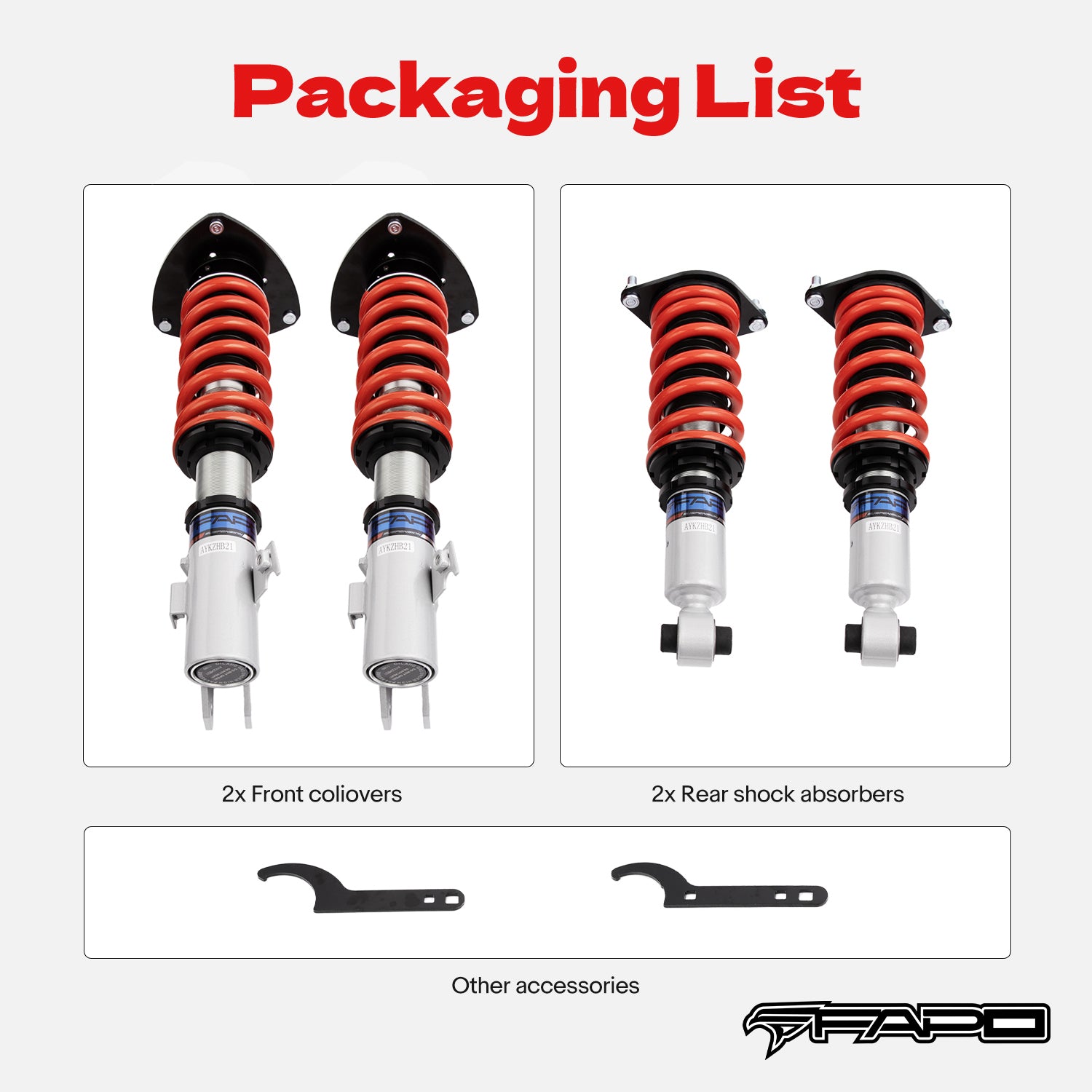 Coilover for Subaru Impreza GH/GE/GR/GV/GJ/GP 2008-2016 PS000810