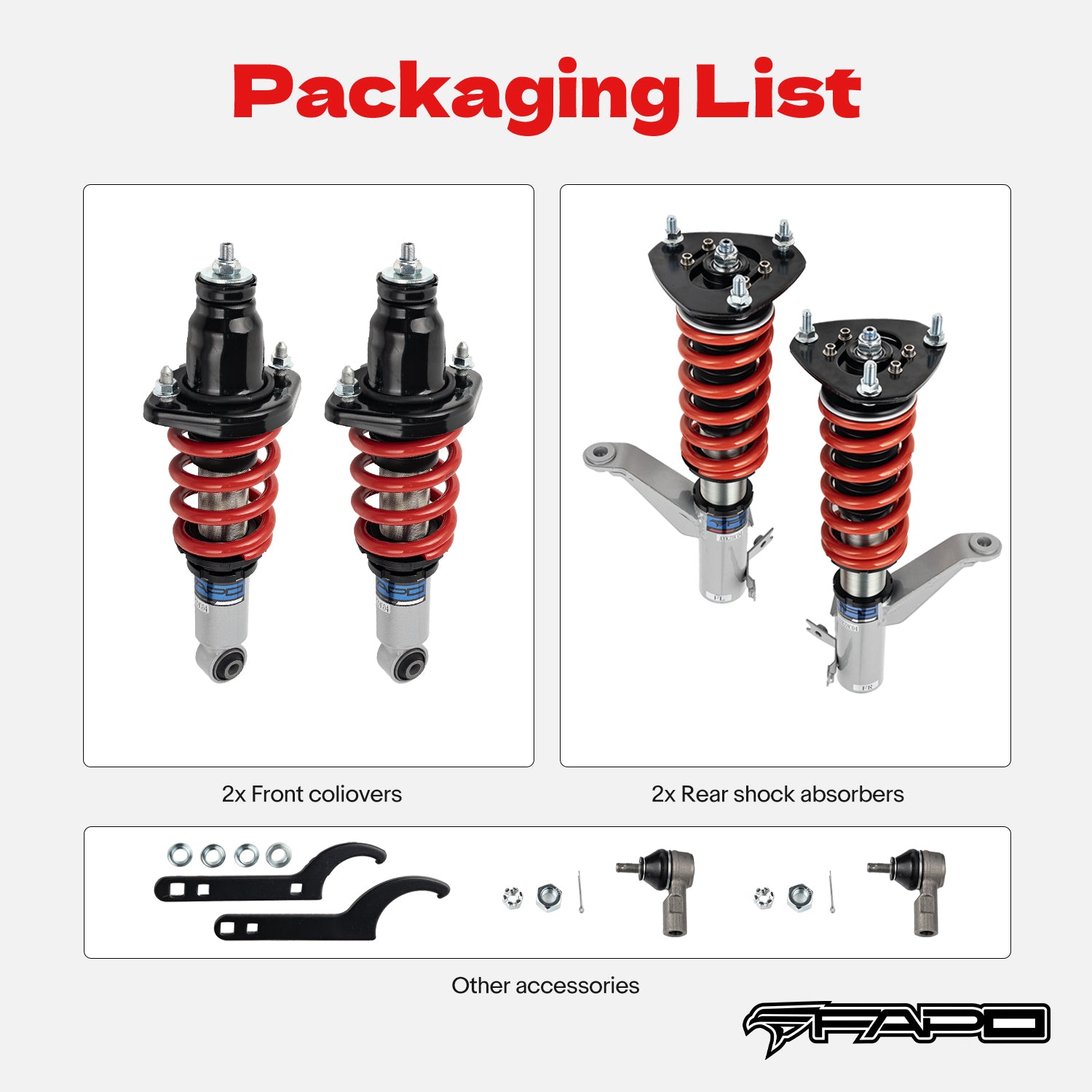 Coilover for Honda Civic & SI 2001 2002 2003 2004 2005 EM2 EP3 PS002110