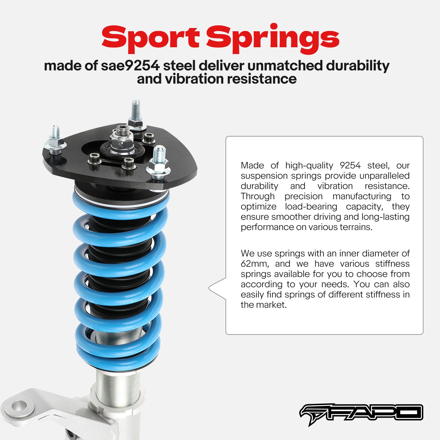 16-Level Damping Coilover for Honda Civic & SI 2001-2005 EM2 EP3 PS002120