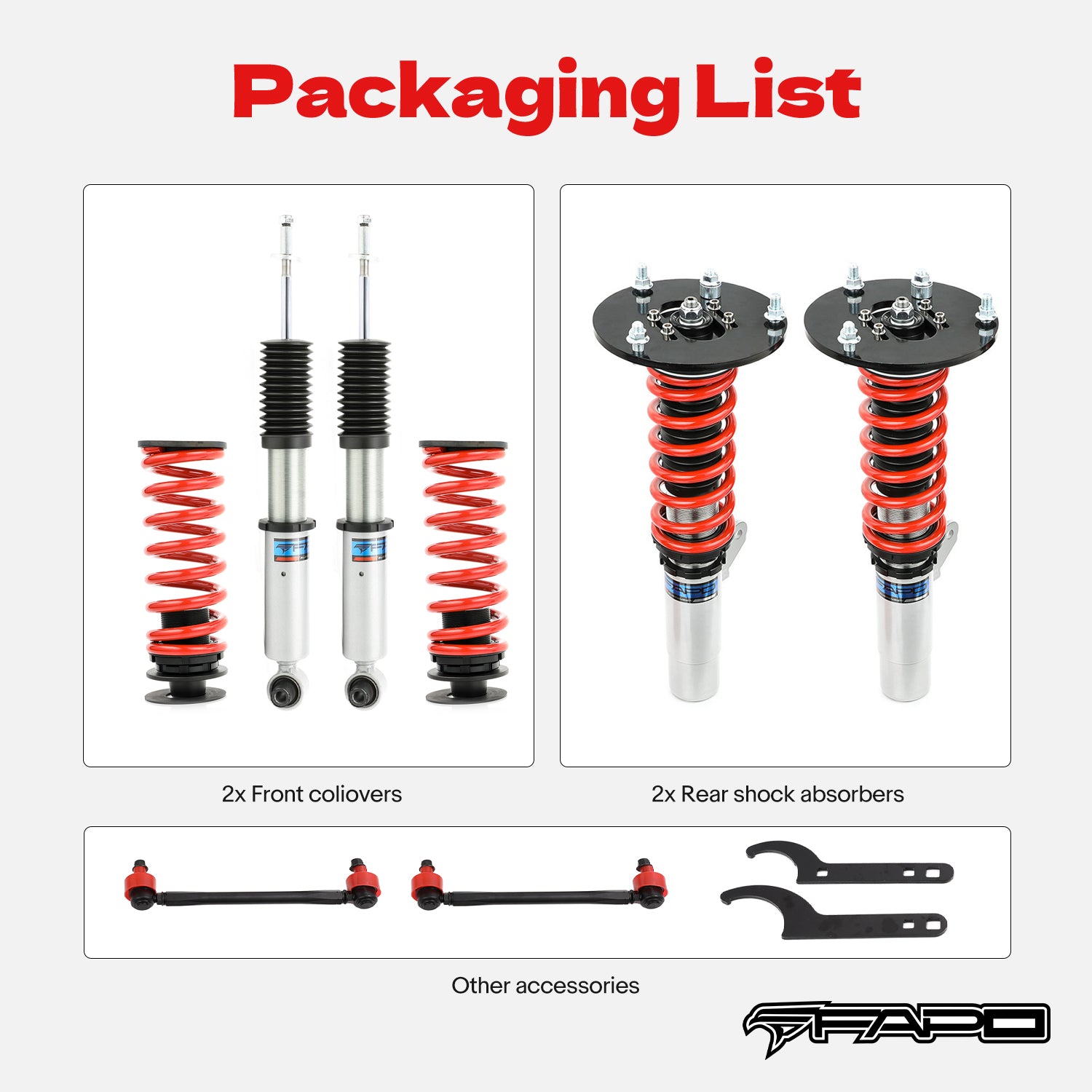Coilover for BMW 3 Series 2011-2019 / BMW 2 Series 2014-2021/BMW 4 Series 2013-2020 PS006510