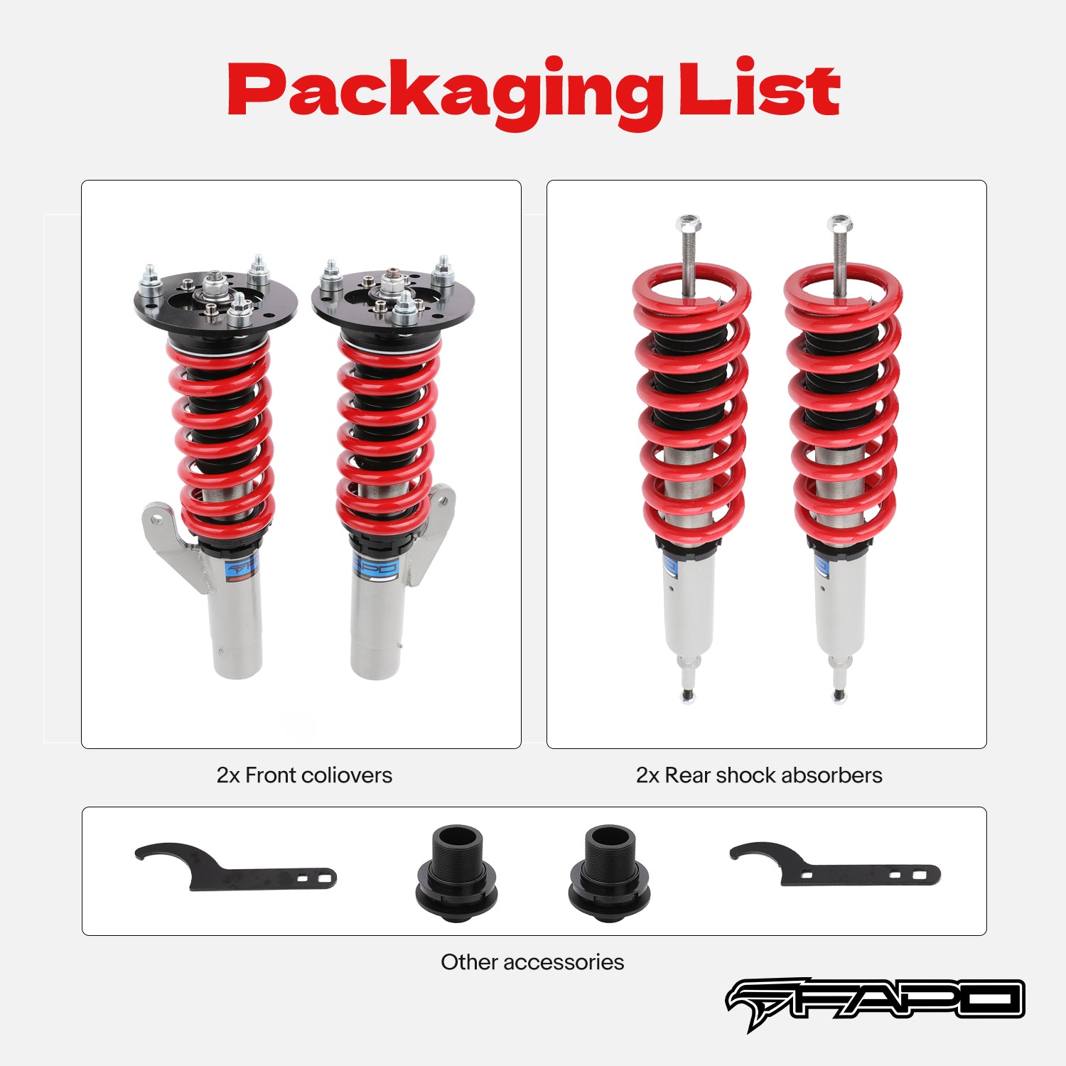 Coilover for BMW 1 Series 1st Gen E81/E82/E87/E88 2004-2014 PS006910