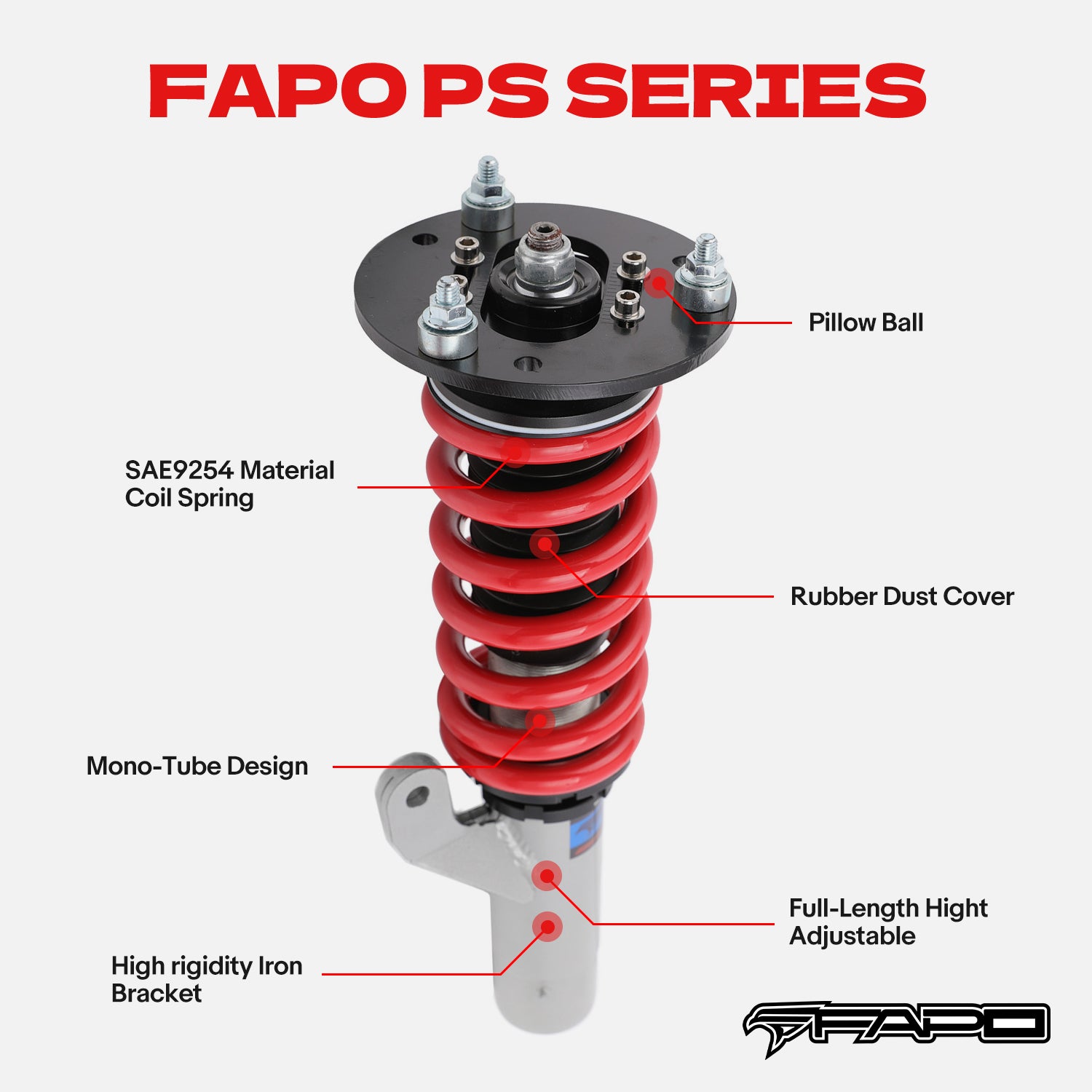 Coilover for BMW 1 Series 1st Gen E81/E82/E87/E88 2004-2014 PS006910