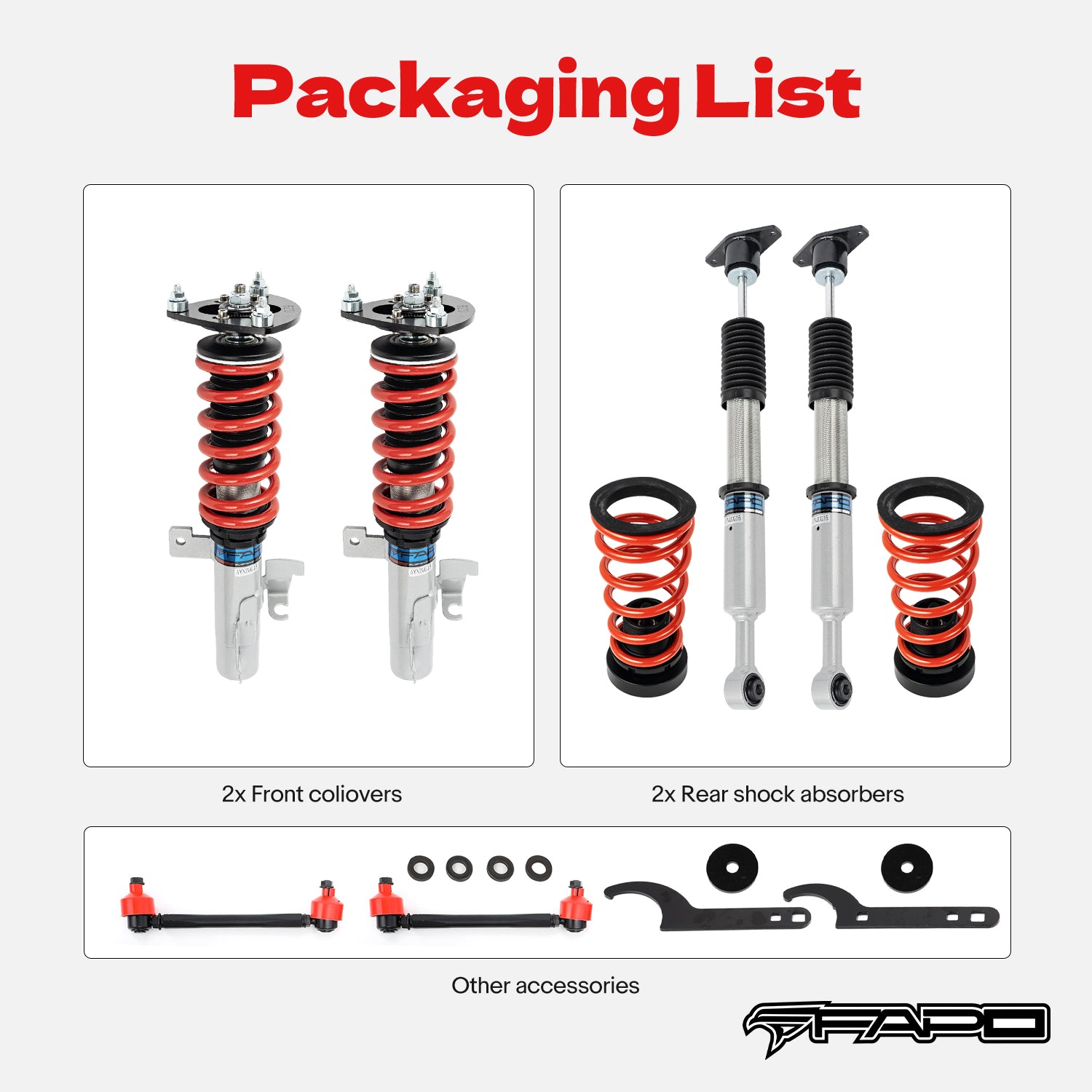 Coilover for Mazda 3 1st Gen BK 2003-2013 & Volvo S40 2nd Gen 2004-2012 & Ford Focus 2005-2014 PS007910