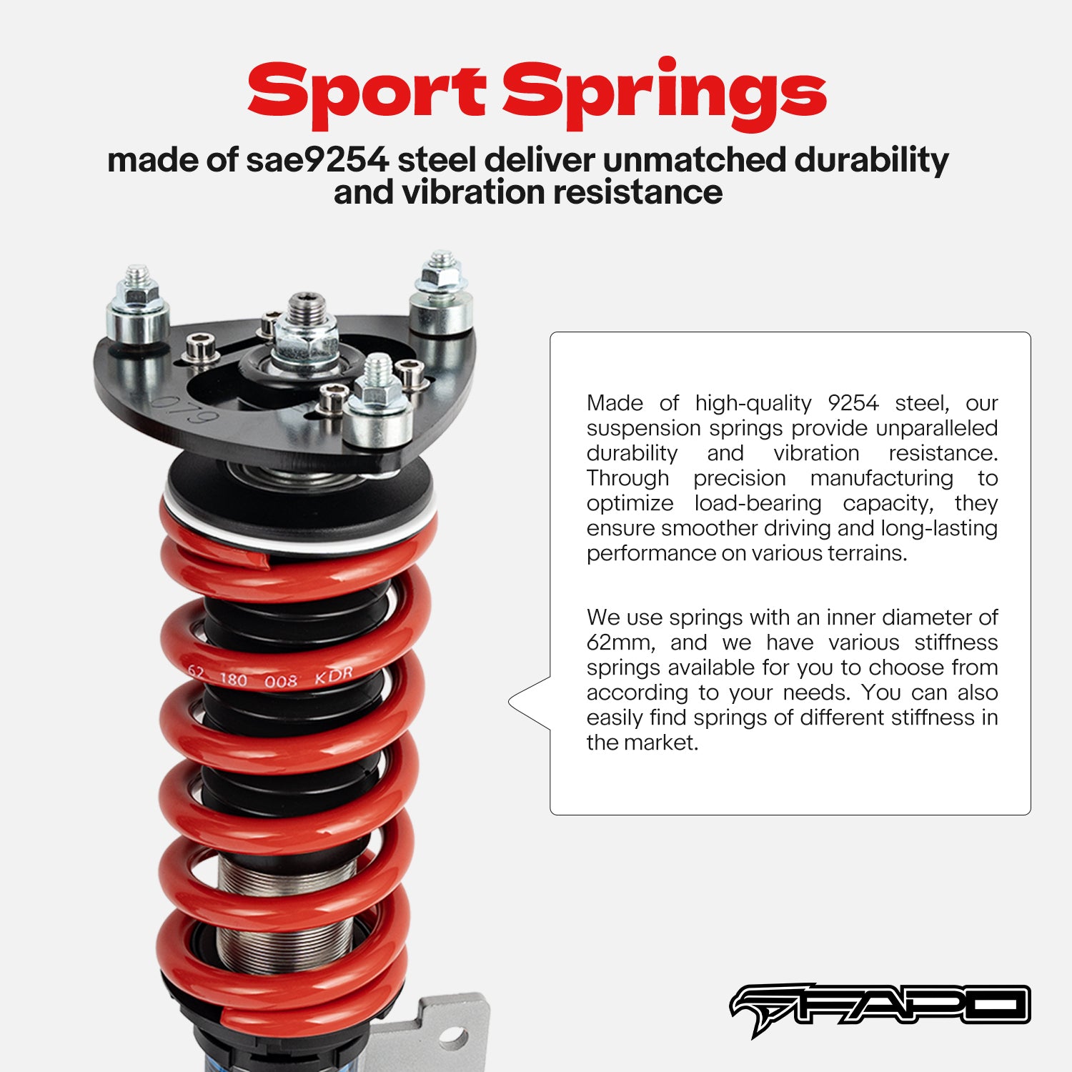 Coilover for Mazda 3 1st Gen BK 2003-2013 & Volvo S40 2nd Gen 2004-2012 & Ford Focus 2005-2014 PS007910