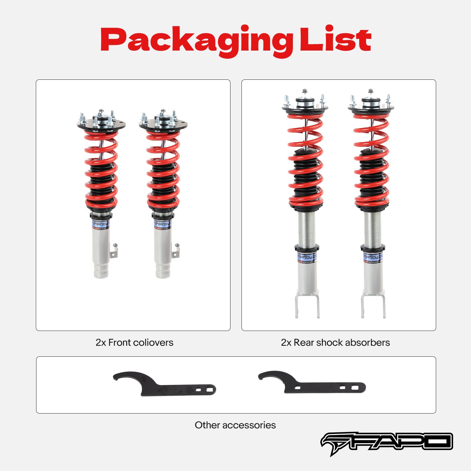 Coilover for Honda Accord 2008-2012 Acura TSX 2009-2014 Shock Absorber PS012410