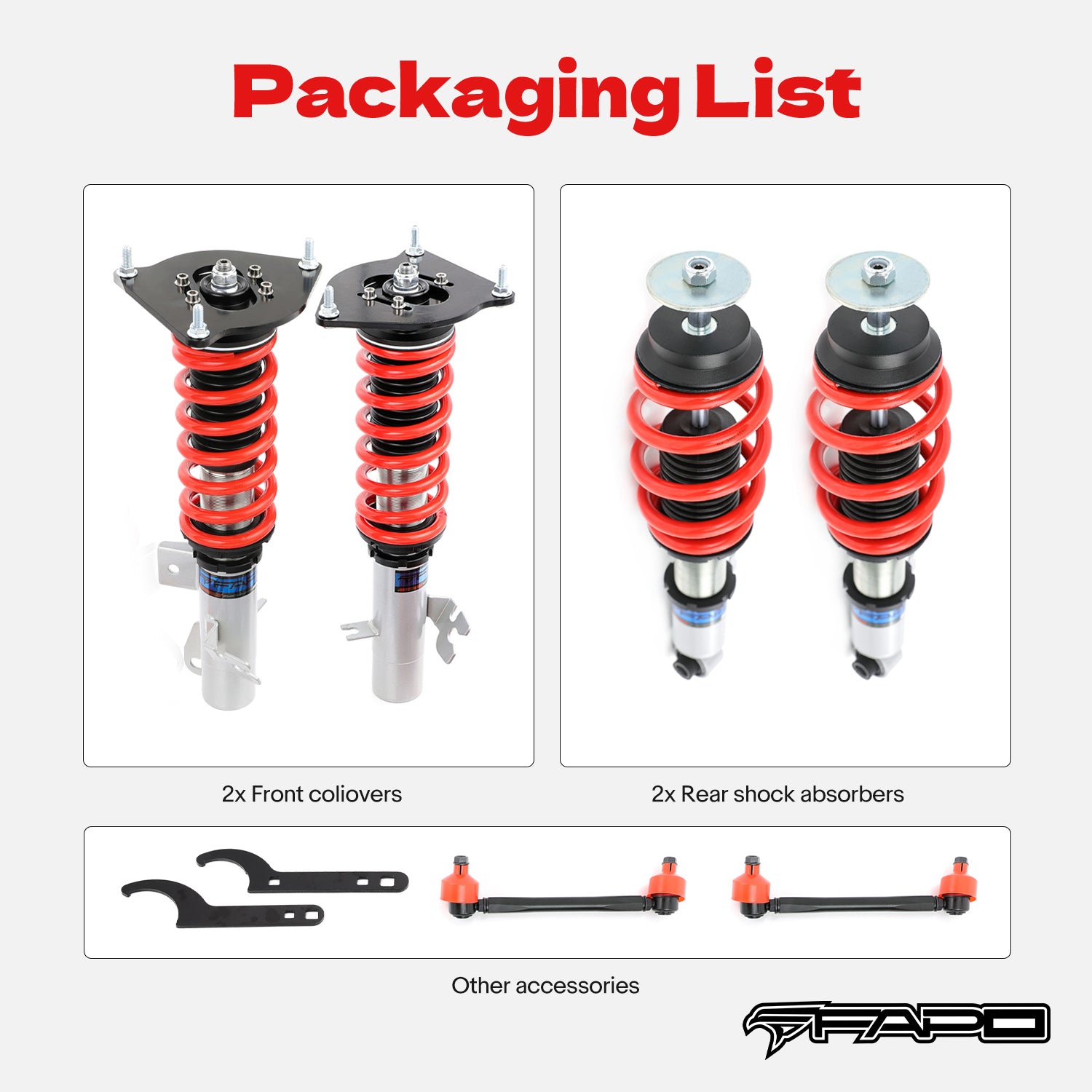 Coilover for Mini Cooper R50 Cooper R53 2002-2008 Adj Height PS016510