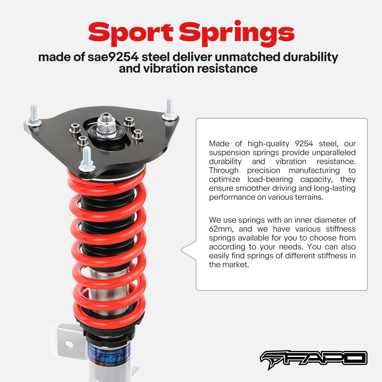 Coilover for Mini Cooper R50 Cooper R53 2002-2008 Adj Height PS016510