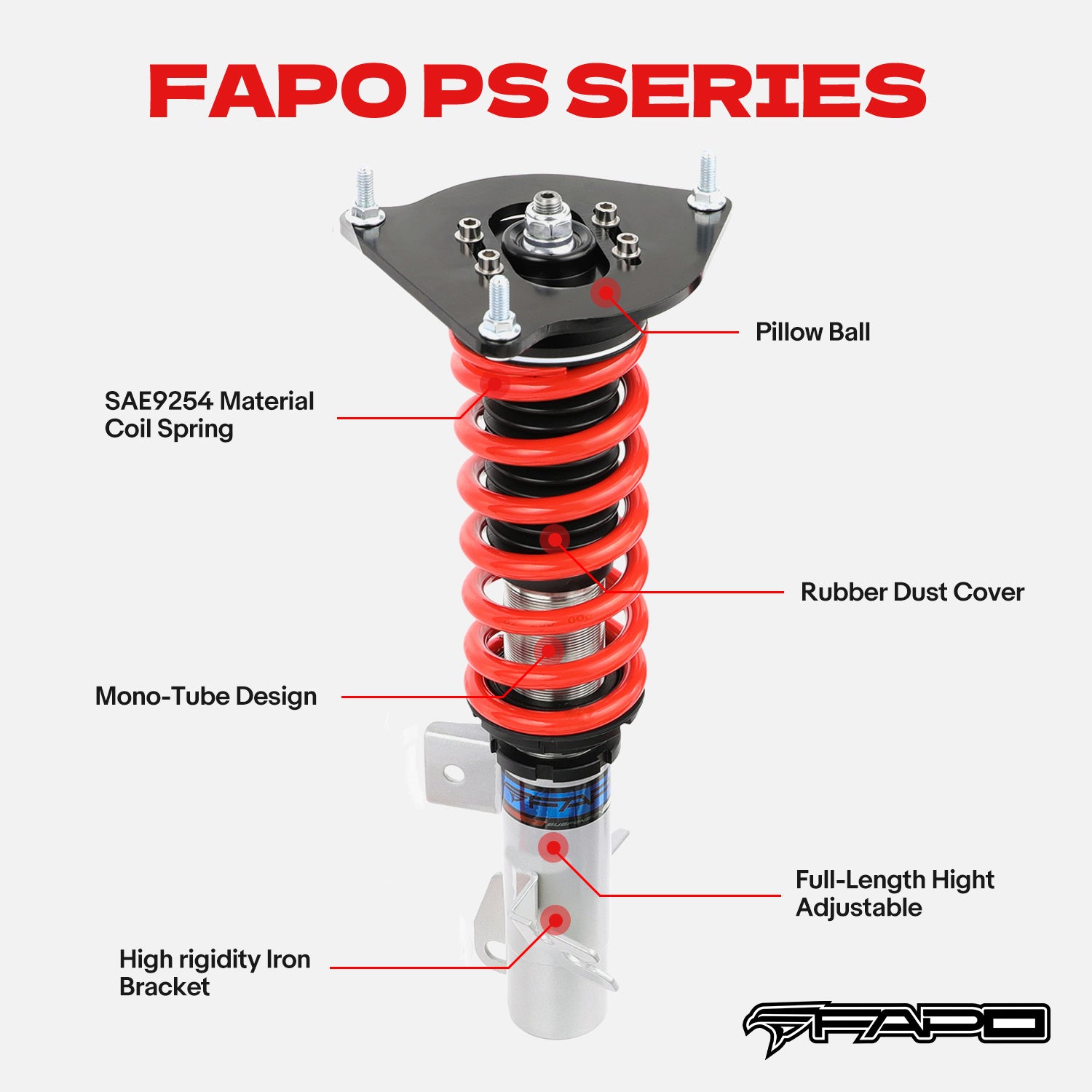 Coilover for Mini Cooper R50 Cooper R53 2002-2008 Adj Height PS016510