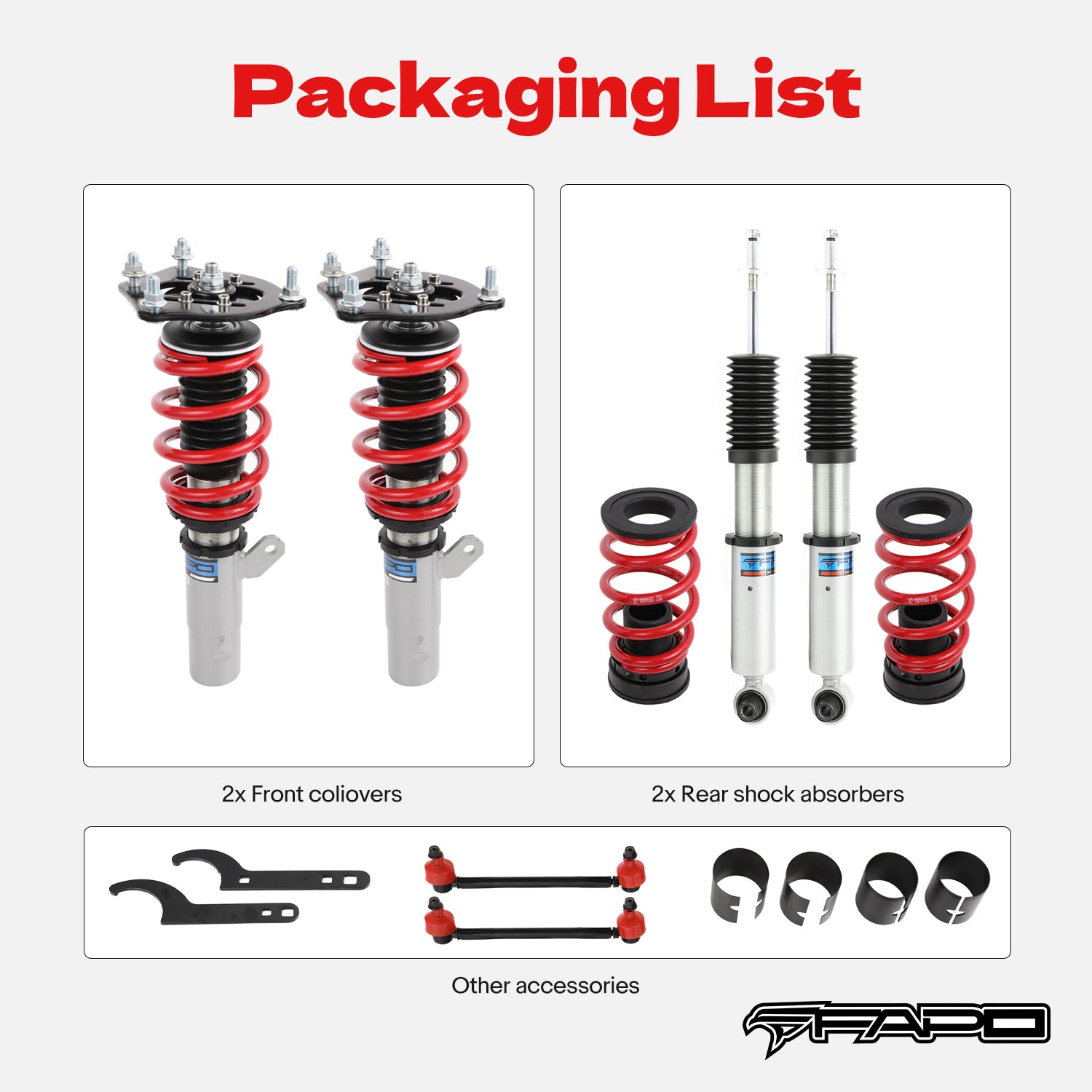 Coilover for Honda Civic 10th/11th Gen 2016-2025  Insight 2019-2022 PS022740