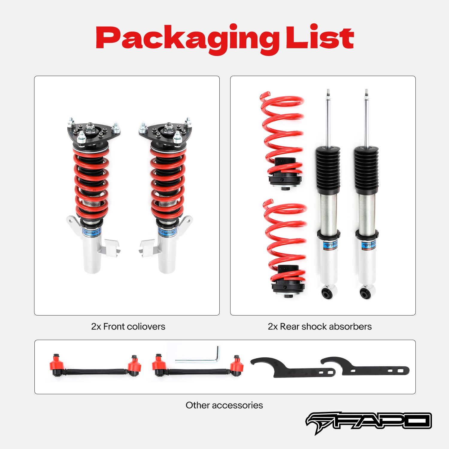 Coilover for Mazda 3 2nd Gen BL 2008-2013 & speed3 2nd Gen BL 2010-2013 PS027810