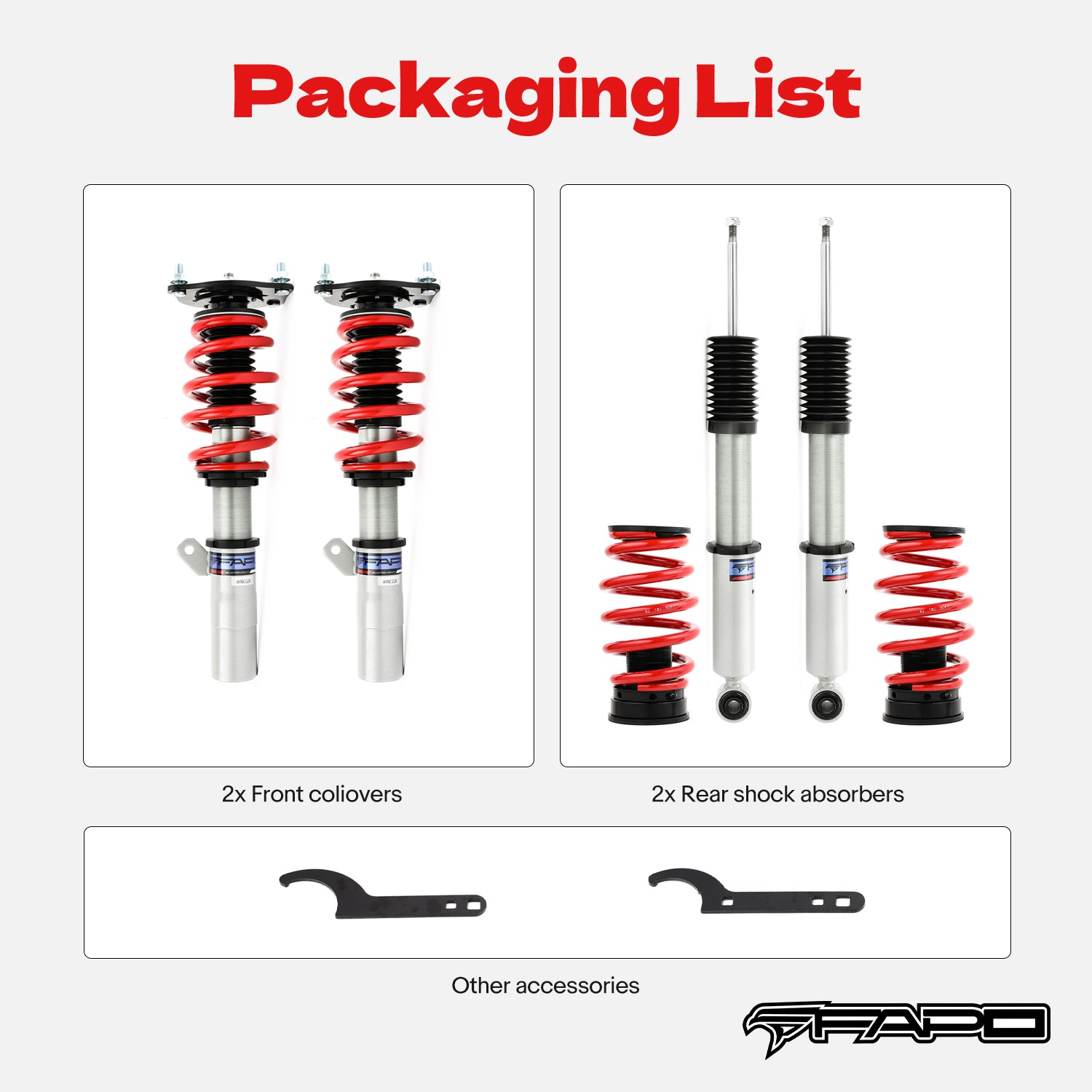 Coilover for Honda Accord CV1/CV2/CV3 2018-2022 & Inspire 7th Gen CY 2023+ PS042510