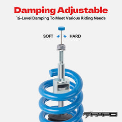 16-Level Damping Coilover For Honda Accord 4th Gen CB 1990-1994 / Accord 5th Gen CD5/7 1993-1997 PS012220