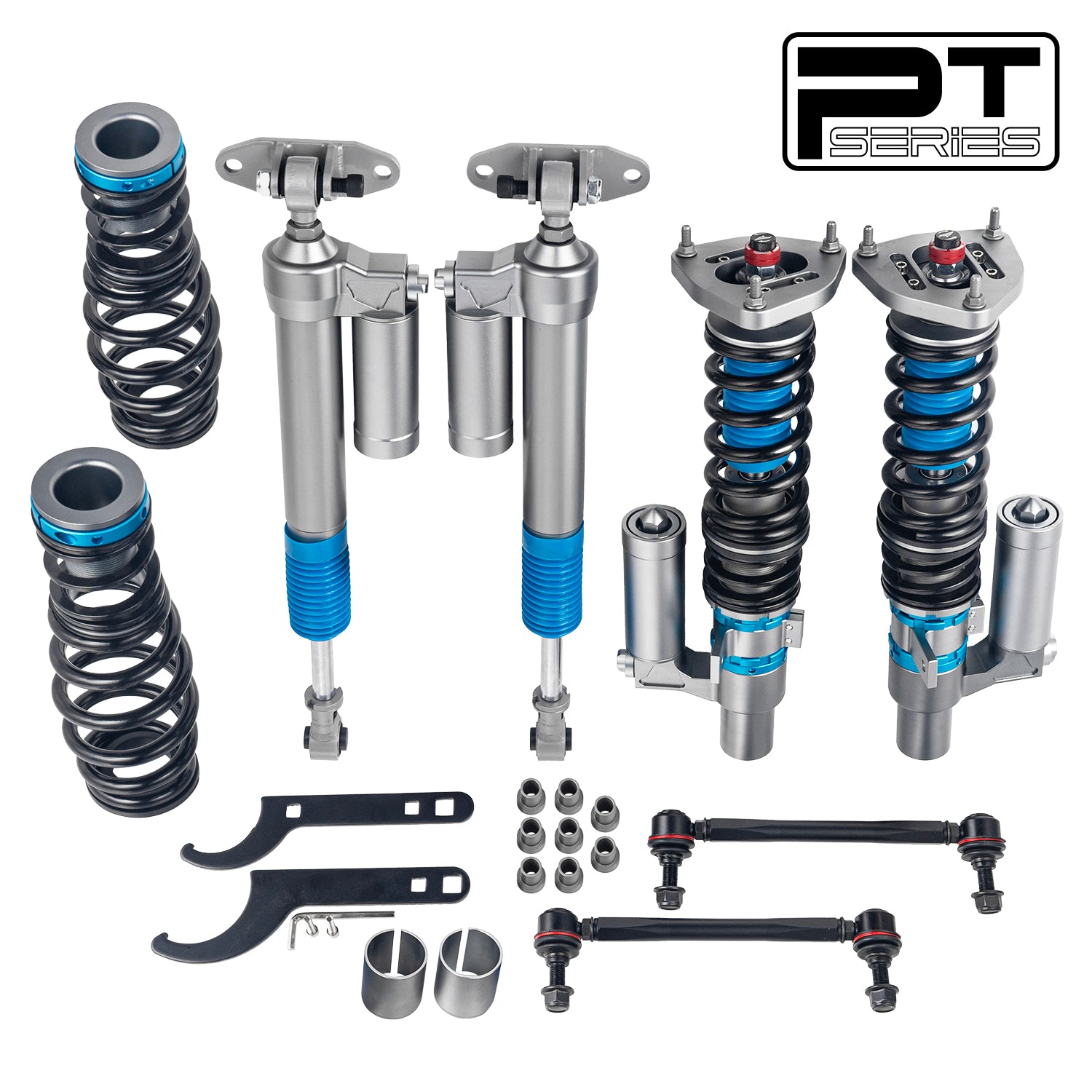 2-way Piggyback Reservoir Coilover for VW Golf GTI MK7/A7/MQB 2012-2020 PT004810