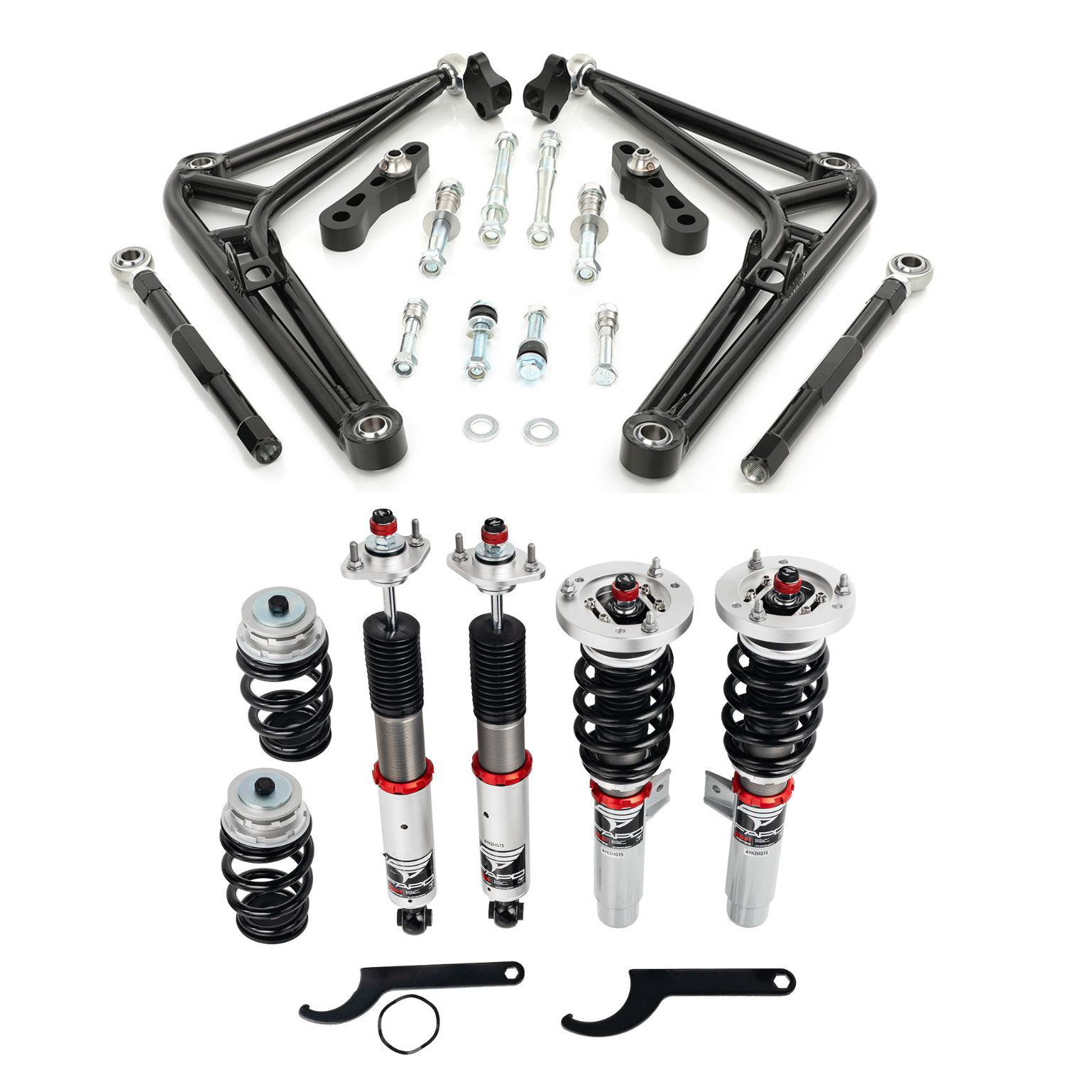 32 level damping coilover & Angle Kit Bundle for BMW E46(Non-M) 1997-2006 PZ006310 + PF006130