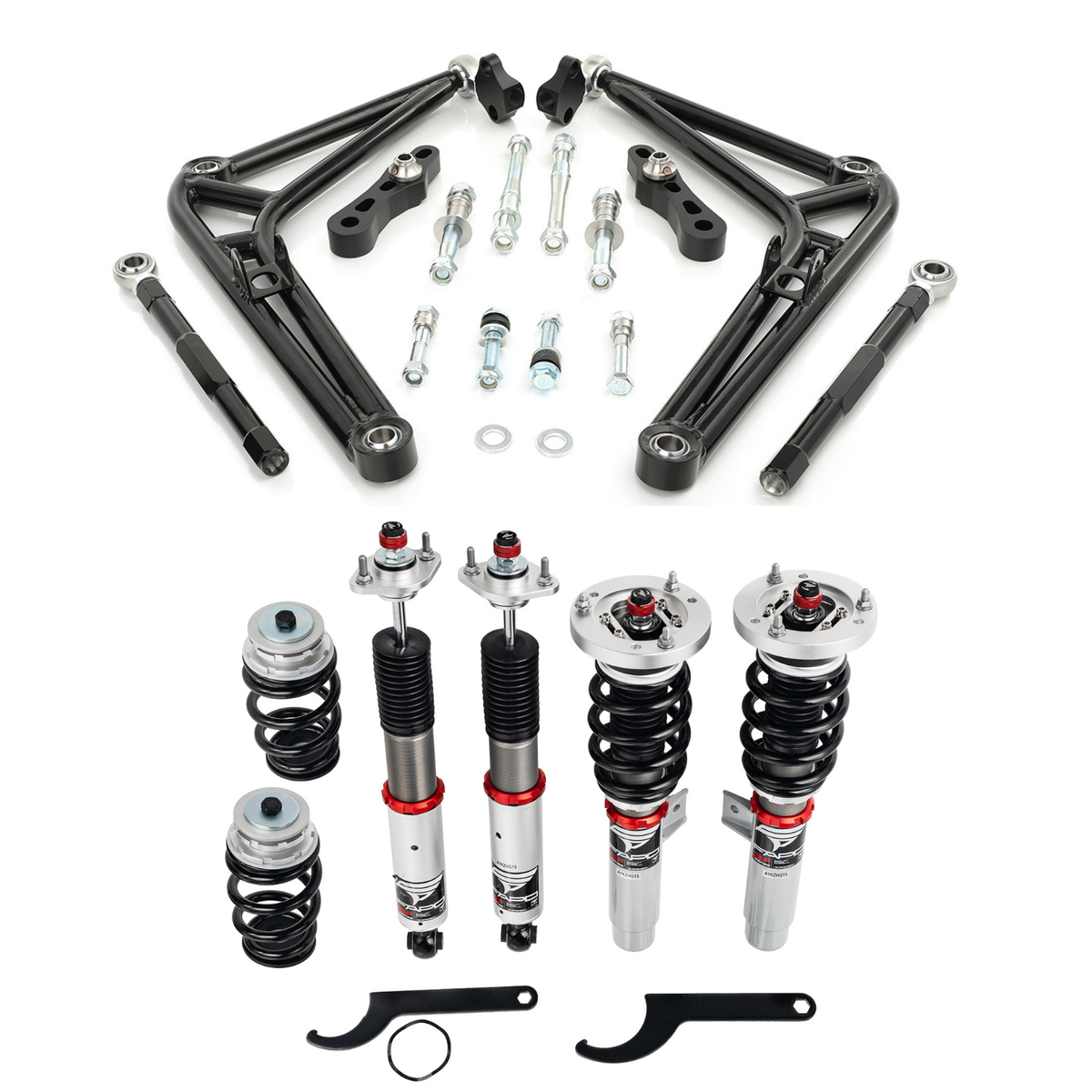 32 level damping coilover & Angle Kit Bundle for BMW E46(Non-M) 1997-2006 PZ006310 + PF006130