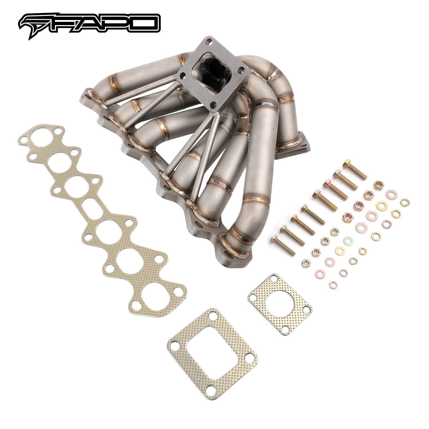 FAPO Single Turbo Manifold for Toyota Supra Mk4 JZA80 2JZGTE T4 SCHEDULE 40