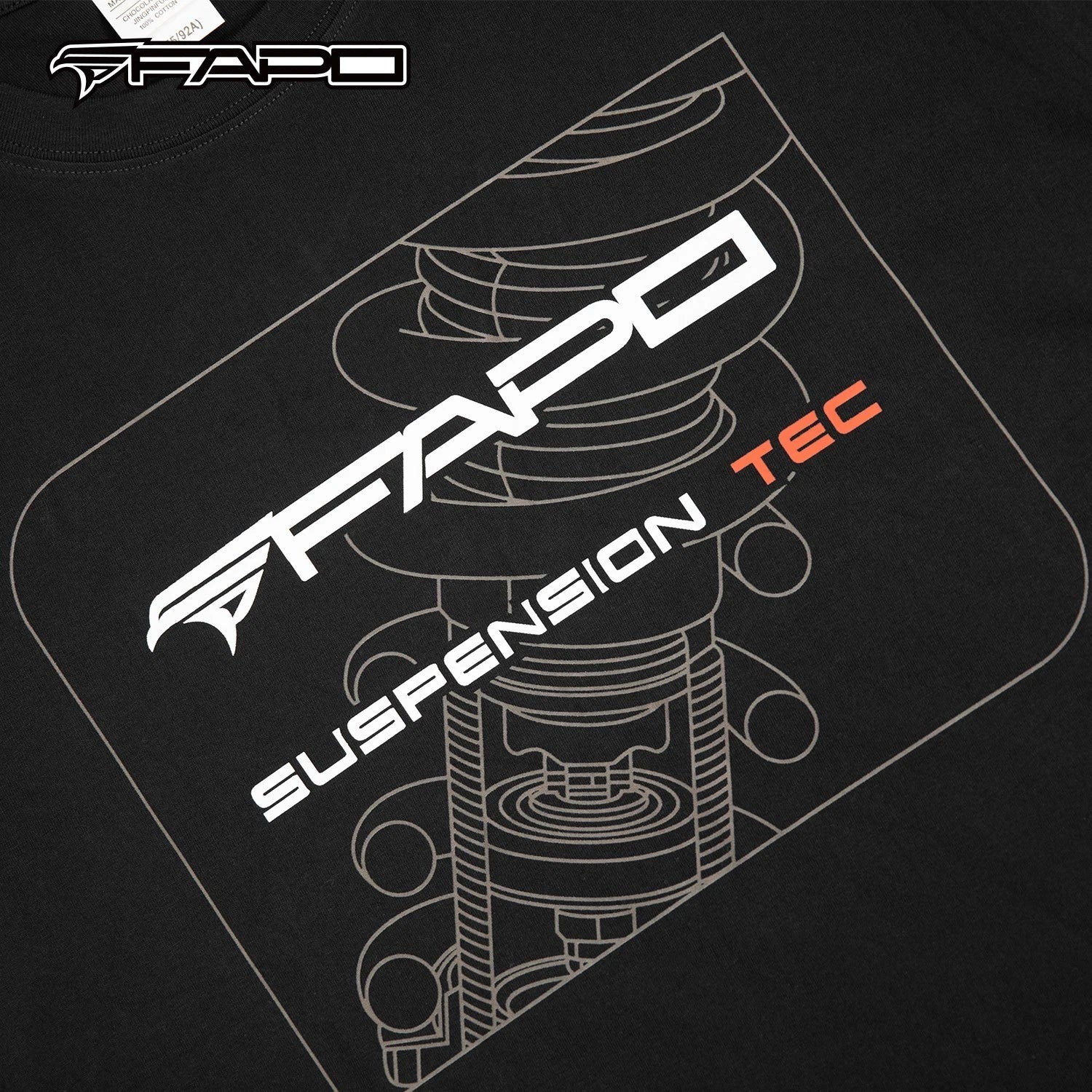 Official FAPO MOTO Adult Black T-Shirt