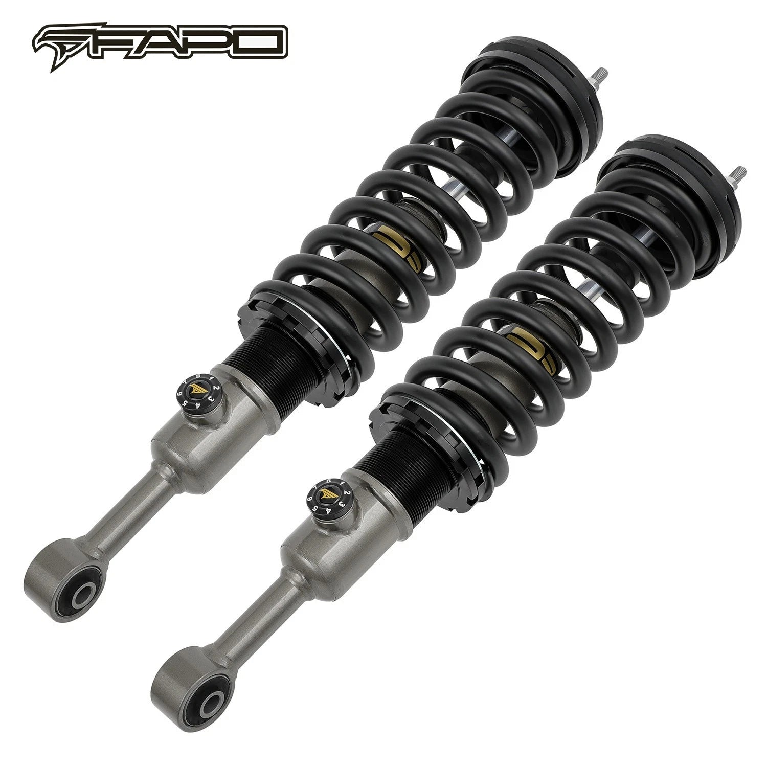 FAPO P3 Off Road 8-Stage Full Set 0-2" Lift Struts For Toyota Hilux 2006-2025