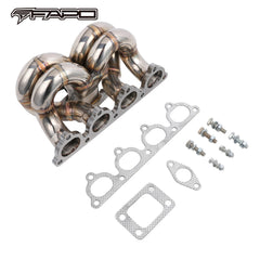 FAPO Turbo Manifold for Honda Civic del Sol CRX D15 D16 SOHC T3 38mm WG Ram Horn