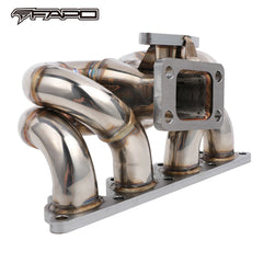 FAPO Turbo Manifold for Honda Civic del Sol CRX D15 D16 SOHC T3 38mm WG Ram Horn
