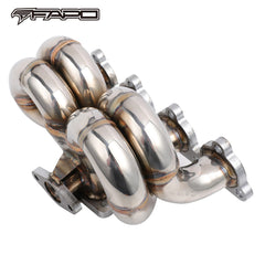 FAPO Turbo Manifold for Honda Civic del Sol CRX D15 D16 SOHC T3 38mm WG Ram Horn