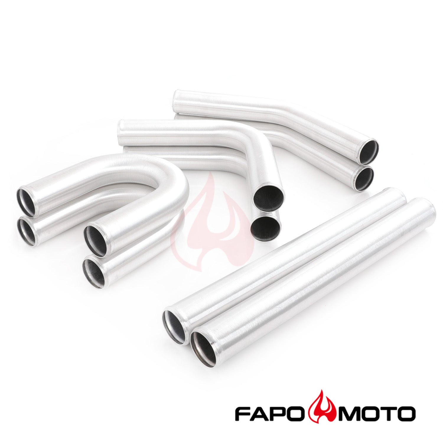 2.5¡±  63mm Turbo Intercooler Pipe Kit Aluminum Polished Hose Clamp DIY black Universal FE559210