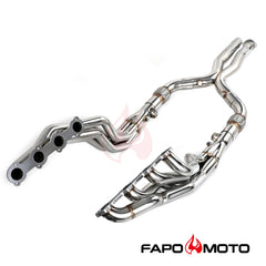 FE635110 FAPO Long Tube Headers Manifolds for 03-06 Mercedes AMG E55 CLS55 M113 X-Pipe