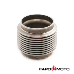 FE902310 2.25  ID T304 SS EXHAUST FLEX BELLOWS 2.55  Long Flex Joint Pipe ULTRA STRONG