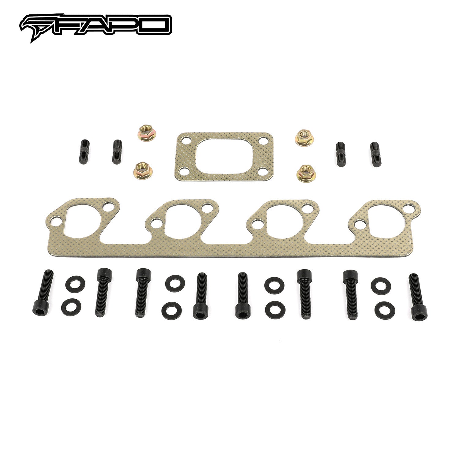 FAPO Turbo Manifold T3 for 83-89 Ford Mustang SVO Thunderbird Mercury Cougar XR-7 Merkur XR4Ti 2.3L Side Mount
