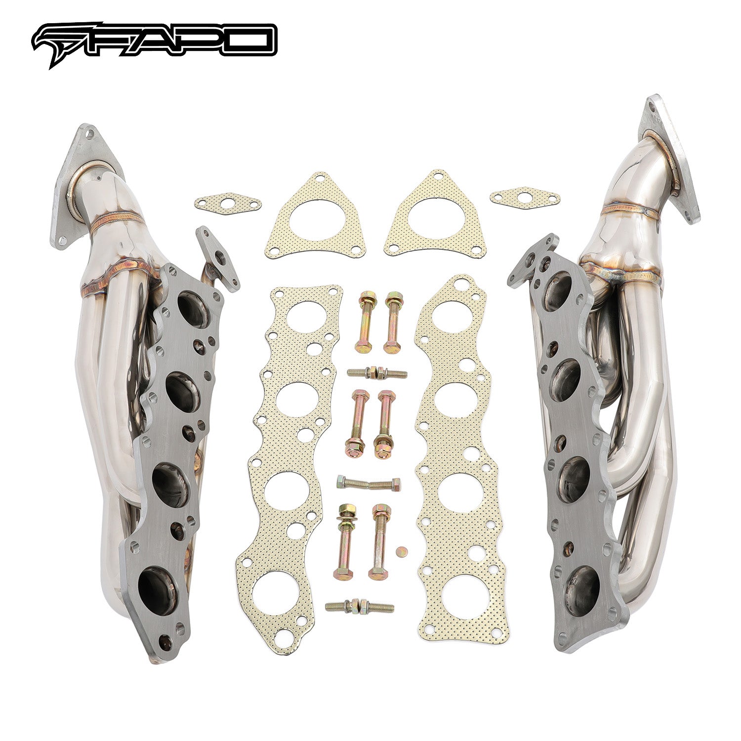 FAPO Shorty Headers for 07-16 Toyota Tundra Sequoia 5.7L 345 V8 304 SS Limited SR5 TRD