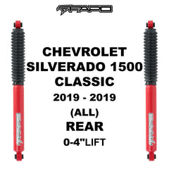 P1 Off-road Rear shock for CHEVROLET SILVERADO 1500 2007-2021 GMC SIERRA 1500 2007 - 2021 CHEVYROLET SILVERADO 1500 CLASSIC 2019-2019 GMC SIERRA 1500 CLASSIC 2019-2019 0-4" lift PA162010