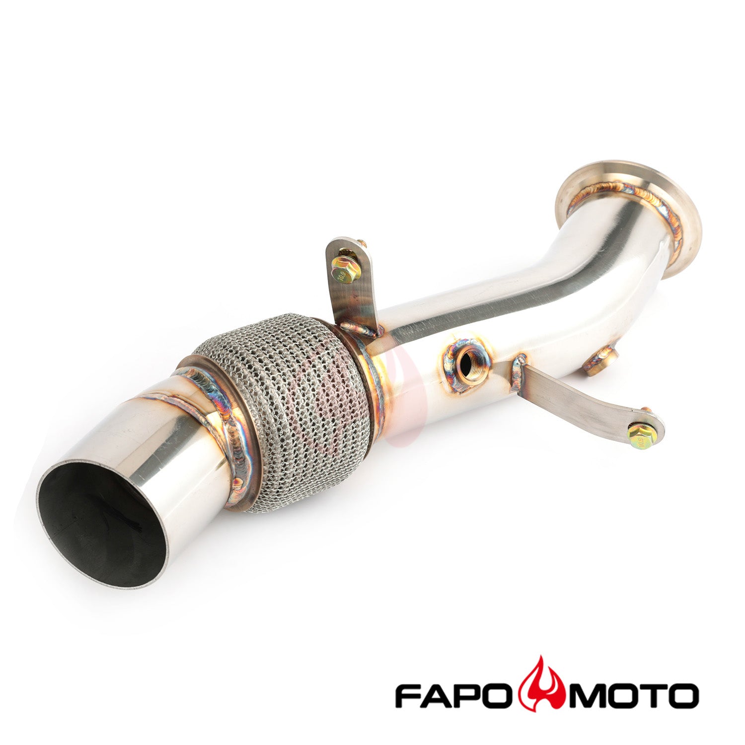 FAPO 3.5 in Turbo Catless Downpipe For N55 BMW 535i 640 740Li F01 F07 F10 F11 F12 F13