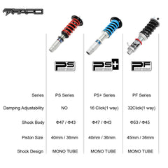 Coilover for BMW E46 320i 325i 328i RWD 1997-2006 PF006120